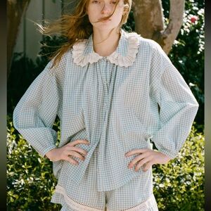 Christy Dawn - The Ghita Blouse - Bleu Picnic